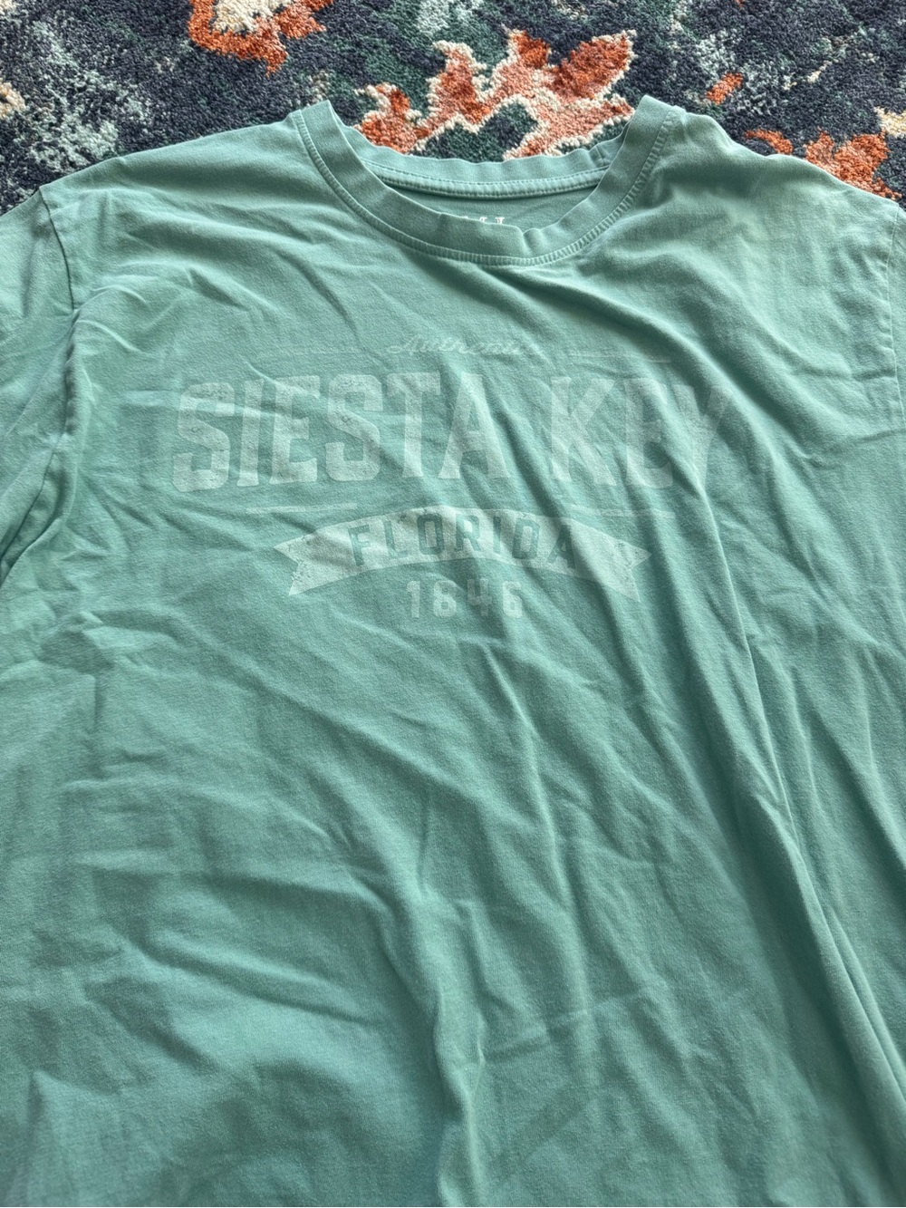 Teal Siesta Key Graphic Short Sleeve Tee